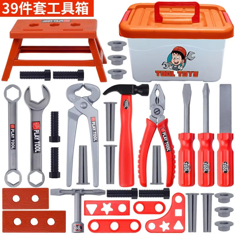Maintenance Tools Engineer Simulation Children'S Toolbox Pretend Toy Electric Drill Screwdriver Tool Kit Play Box Set for Kids